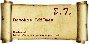 Domokos Tímea névjegykártya