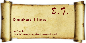 Domokos Tímea névjegykártya